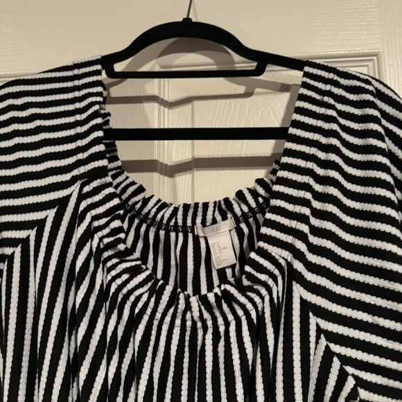 H&M Stripe Blouse Size XL - Picture 2 of 3